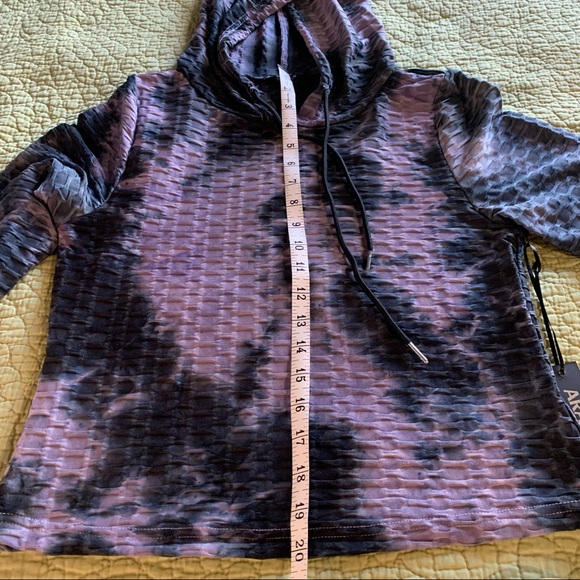 Ara Sports Waffle Weave Purple and Gray Yoga or Running Jacket Medium - Picture 5 of 11